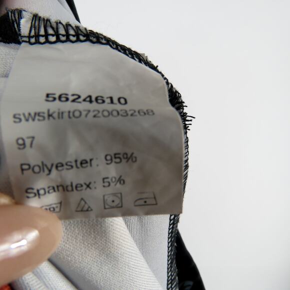 Shein Y2k Style Black Cherry Bodycon Side Slit Mini Skirt Medium - Picture 6 of 7